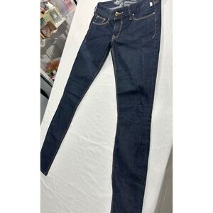 Express Jeans Zelda Jean Legging Ultra Low Rise Slim Fit Dark Wash Indigo 0R